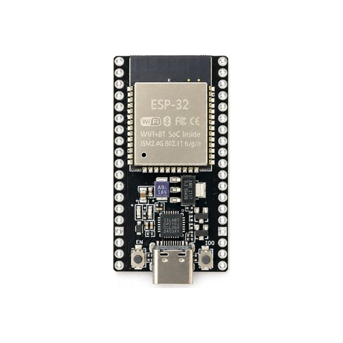 NodeMCU ESP-WROOM-32 WiFi Bluetooth 38 Pines CP2102 USB-C